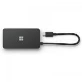 Hub USB-C Microsoft Travel, 1x USB 3.0, Black