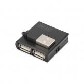 HUB USB Digitus DA-70217, 4x USB 2.0, Black