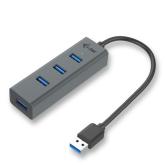 Hub USB i-tec U3HUBMETAL403, 4x USB 3.2 gen 1, Space Grey