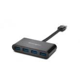 Hub USB Kensington UH4000, 4x USB 3.2 gen 1, Black