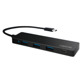 Hub USB Logilink UA0311, 4x USB 3.2 gen 1 + 1x USB-C, Black