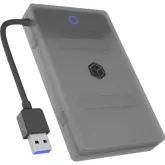 Rack HDD/SSD Raidsonic Icybox IB-AC603b-U3, USB-C, 2.5 inch, Anthracite-Black