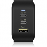 Incarcator retea Raidsonic Icybox IB-PS103-PD, 2x USB-C, 1x USB, Black