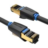Patch Cord Vention IKABF, S/FTP, Cat8, 1 m, Black