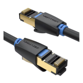 Patch Cord Venti IKABI, S/FTP, Cat8, 3 m, Black
