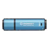 Stick Memorie Kingston IronKey Vault Privacy 50, 256GB, USB 3.0, Blue