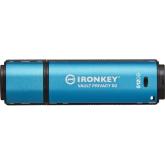 Stick Memorie Kingston IronKey Vault Privacy 50, 512 GB, USB 3.0, Blue