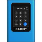 SSD portabil Kingston IronKey Vault Privacy 80 7.68 TB, USB-C 3.0, Blue