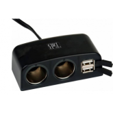 Incarcator auto TnB ACGP035221, 2x USB, Black
