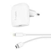 Incarcator retea Belkin Boost Charge, 1x USB-C, 18W, White