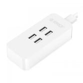 Incarcator retea Orico, 4x USB, 2.4A, White