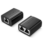 Adaptor retea Vention IPTB0, RJ45 female - 2 x RJ45 female, Black