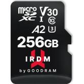 Memory Card MicroSDXC Goodram IRDM 256GB, Class 10, UHS I U3 + Adaptor SD