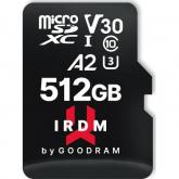 Memory Card MicroSDXC Goodram IRDM 512GB, Class 10, UHS I U3 + Adaptor SD