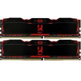 Kit Memorie GOODRAM IRDM X Black 16GB, DDR4-3200MHz, CL16