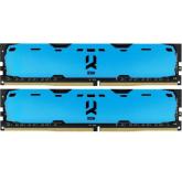 Kit Memorie GOODRAM IRDM X Blue 16GB, DDR4-3200MHz, CL16