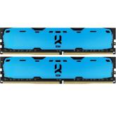 Kit Memorie GOODRAM IRDM X Blue 16GB, DDR4-3200MHz, CL16