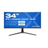 Monitor LED Curbat JAPANNEXT IPS340UWQHD60C, 34 inch, 3440x1440, 5 ms, Black