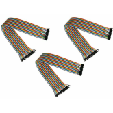 Cablu Cable Master Jumper Wire JW40-040FF-3, 40-pin female - 40-pin female, 0.4 m, Multicolor, 3 bucati