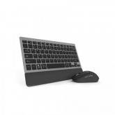 Kit Wireless Delux K3300G+M520GX-BK-SL - Tastatura, Layout US, USB Wireless, Black-Grey + Mouse Optic, USB Wireless, Black-Grey