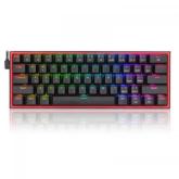 Tastatura Wireless Redragon Fizz Pro, RGB LED, Bluetooth/USB Wireless/USB, Black