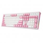 Tastatura Redragon Hades, White LED, USB, White-Pink