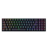 Tastatura Wireless Redragon Zed Pro, RGB LED, USB Wireless/Bluetooth, Black