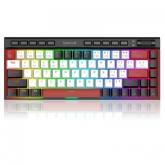 Tastatura Redragon Magic-Wand Mini Pro, RGB LED, USB/USB Wireless/Bluetooth, Black-White