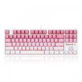 Tastatura Redragon Cass, RGB LED, USB, White-Pink