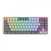 Tastatura Redragon Azure, RGB LED, USB Wireless/USB/Bluetooth, Grey-White