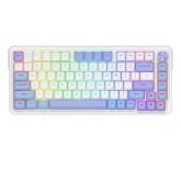 Tastatura Redragon Cyrus Pro, RGB LED, USB/USB Wireless/Bluetooth, White-Purple