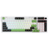Tastatura Redragon Eisa Max, RGB LED, Bluetooth/USB Wireless/USB, White-Green-Black