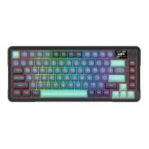 Tastatura Redragon Behemoth Pro, RGB LED, USB/Bluetooh/USB Wireless, Black-Green