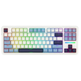 Tastatura Redragon ANTONIUM K728 PRO, RGB LED, USB Wireless/Bluetooth/USB-C, White-Blue