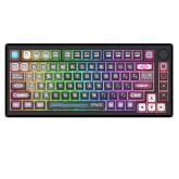 Tastatura Redragon Uranus Pro 82, RGB LED, USB/USB Wireless/Bluetooth, Black