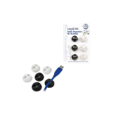 Cable management Logilink KAB0009,  Black/White, 6 bucati