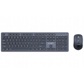 Kit Wireless Gembird KBS-WCH-04 - Tastatura, USB Wireless, Black + Mouse Optic, USB Wireless, Black