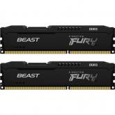 Kit Memorie Kingston FURY Beast 8GB, DDR3-1866Mhz, CL10, Dual Channel