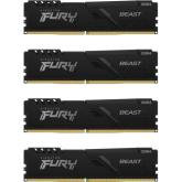 Kit Memorie Kingston FURY Beast DIMM 64GB, DDR4-2666Mhz, CL16, Quad Channel