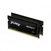 Kit memorie SO-DIMM Kingston FURY Impact, 16GB, DDR4-2666, CL15, Dual Channel