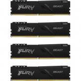 Kit memorie Kingston FURY Beast 32GB, DDR4-3200MHz, CL16, Quad Channel