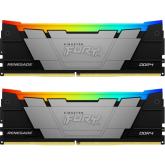 Kit Memorie Kingston FURY Renegade RGB Black Intel XMP 2.0, 32GB, DDR4-3200MHz, CL16, Dual Channel