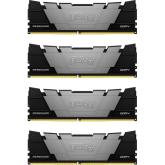 Kit Memorie Kingston FURY Renegade Black Intel XMP 2.0, 64GB, DDR4-3200MHz, CL16, Quad Channel