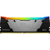 Memorie Kingston FURY Renegade RGB Black Intel XMP 2.0, 8GB, DDR4-3600MHz, CL16