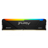 Kit memorie Kingston Fury Beast RGB Intel XMP 2.0, 32GB, DDR4-3600, CL17, Quad Channel