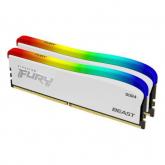 Kit Memorie Kingston Fury Beast RGB Special Edition White 16GB, DDR4-3600MHz, CL17, Dual Channel