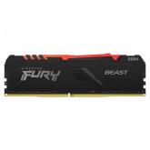 Memorie Kingston FURY Beast RGB 8GB, DDR4-3733Mhz, CL19