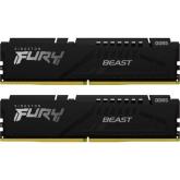 Kit memorie Kingston Fury Beast Black 32GB, DDR5-5600MHz, CL40, Dual Channel - DESIGILAT