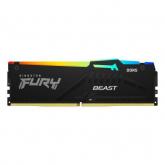 Memorie Kingston Fury Beast RGB Intel XMP 3.0, 32GB, DDR5-6000MHz, CL30