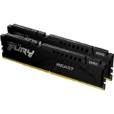 Kit Memorie Kingston Fury Beast Black Intel XMP 3.0, 32GB, DDR5-6000MHz, CL30, Dual Channel